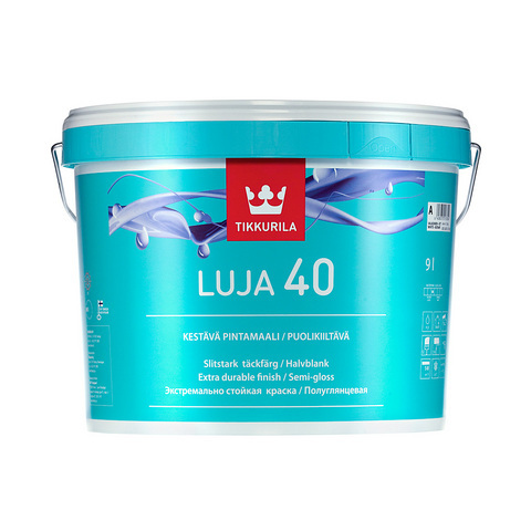 

Фарба Tikkurila Luja Луя 40 полуглянець 9л