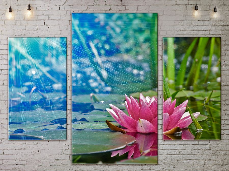 

Модульная картина ArtStar цветы Лотос ADFL0075 размер 70 х 105 см