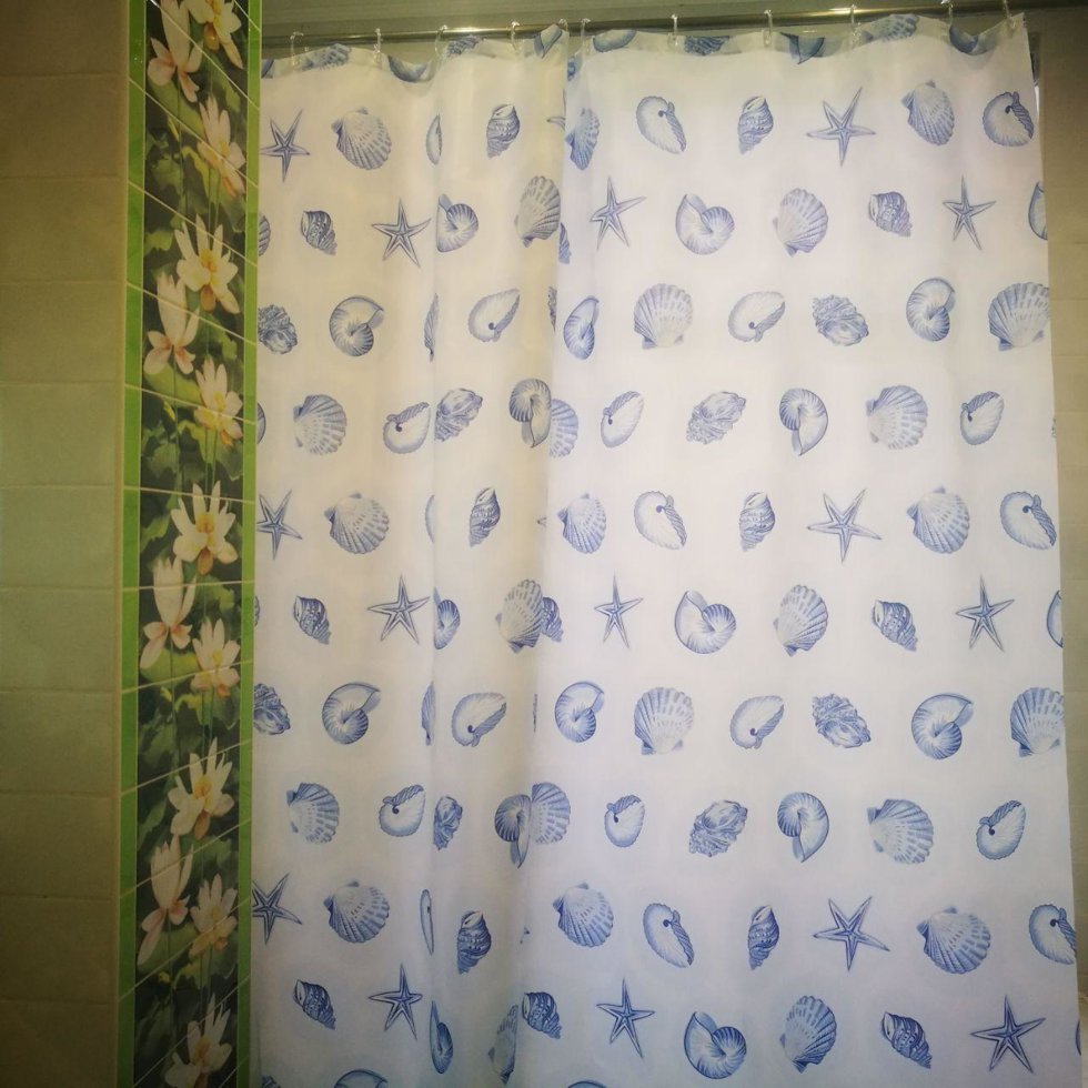 

Шторка для ванной Miranda STARFISH BLUE M6042 180х200 см