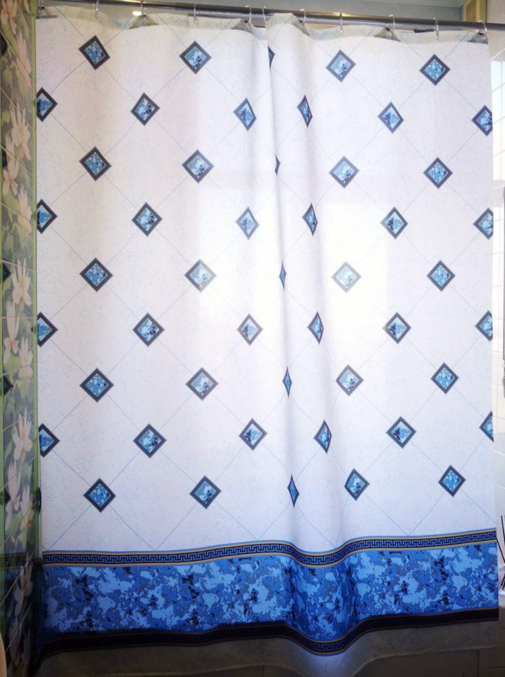 

Шторка для ванной Miranda BEZEME BLUE 180х200 см