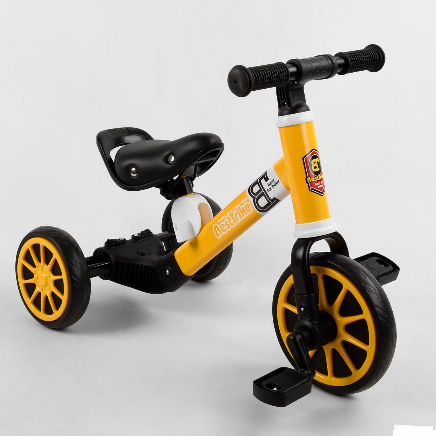 

Велосипед 3-х колёсный 71616 "Best Trike", 2в1, велобег, металлическая рама, пено колесо Eva