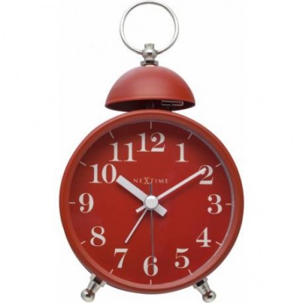 

Будильник NeXtime "Single Bell", красный