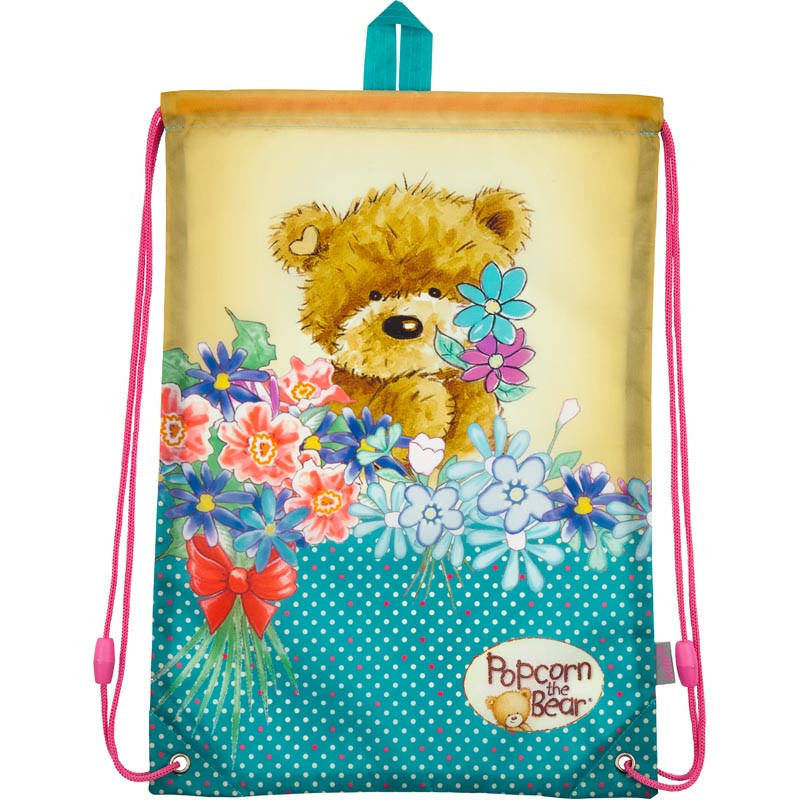 

Сумка для обуви Kite 600 Popcorn Bear PO18-600S Бирюзовый