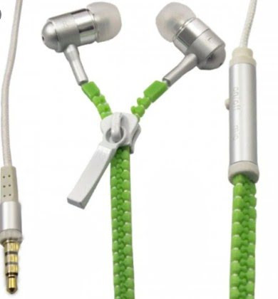

Навушники вакуумні метал. Zipper Z-03 (гарнітура) green+мікрофон в кор-ці