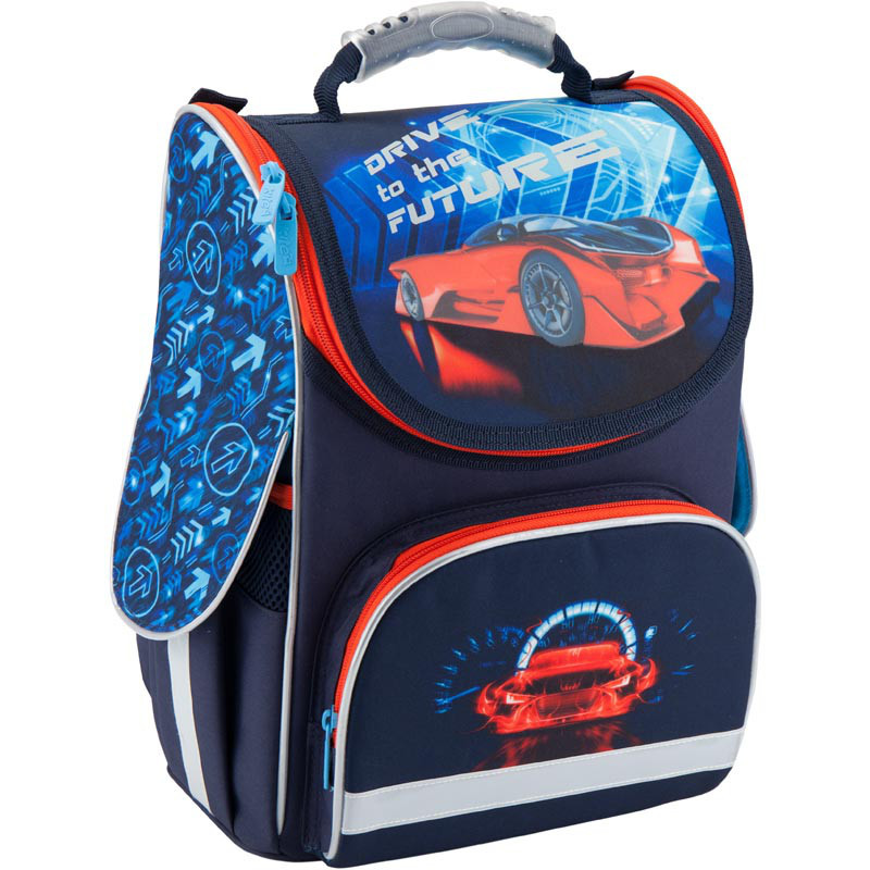 

Рюкзак школьный каркасный Kite 501 Super car K18-501S-5 Синий