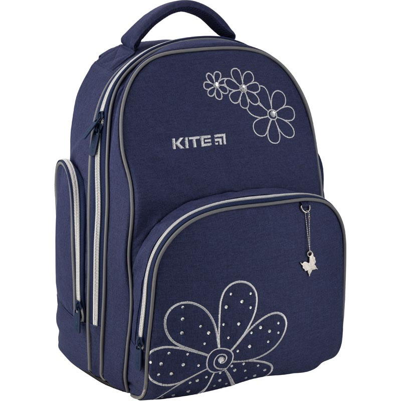 

Рюкзак школьный Kite 705 Flowery K19-705S-1 Синий