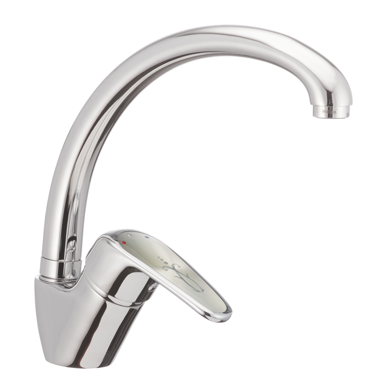 

Смеситель для кухни Haiba MAGIC 011 с серой ручкой (HB0675)