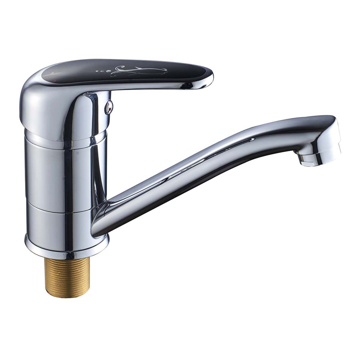 

Смеситель для кухни HAIBA MAGIC 555 (15 см) черный рычаг (HB0671)