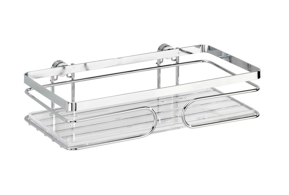 

Полка для ванной и душа Wenko Premium, 24x6.5x13.5 см серебристый