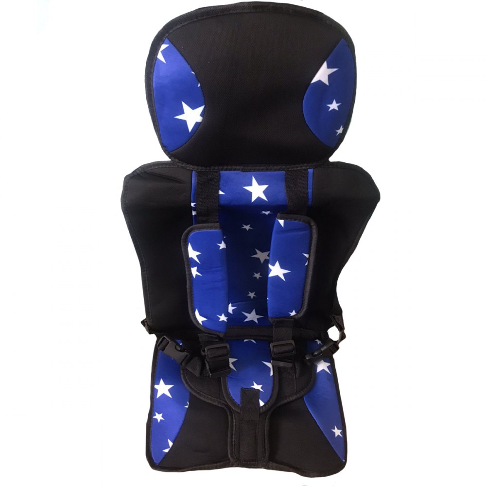 Детское бескаркасное автокресло UKC car cushion до 12 лет Синий с белым ...