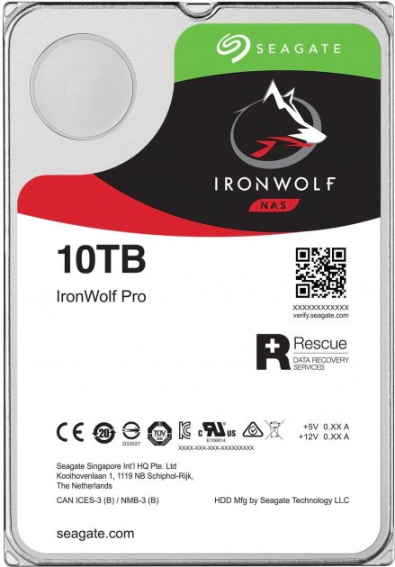 

Жесткий диск 3.5" Seagate IronWolf Pro HDD 10TB 7200rpm 256MB ST10000NE0008