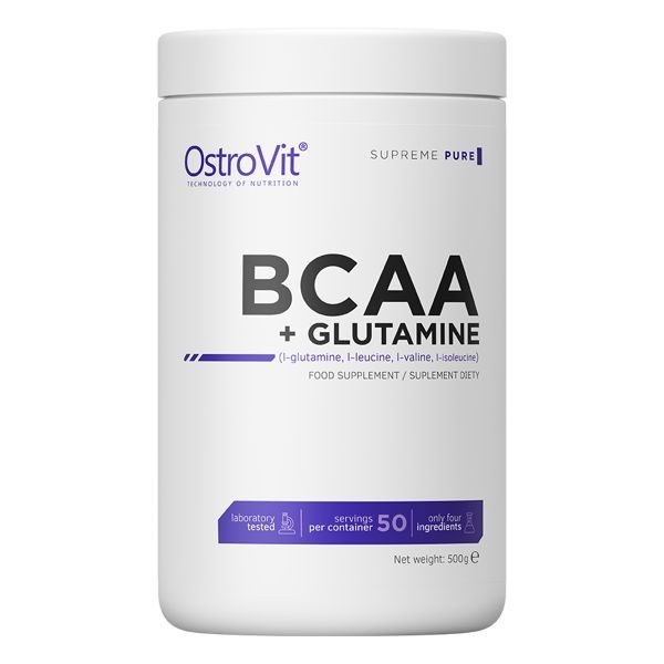 

Аминокислота OstroVit BCAA + Glutamine 500 грамм Апельсин
