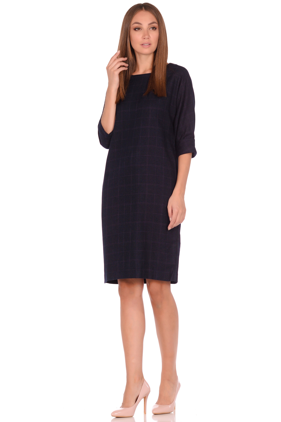 

платье BAON B458540 S DARK NAVY CHECKED 4690291796148