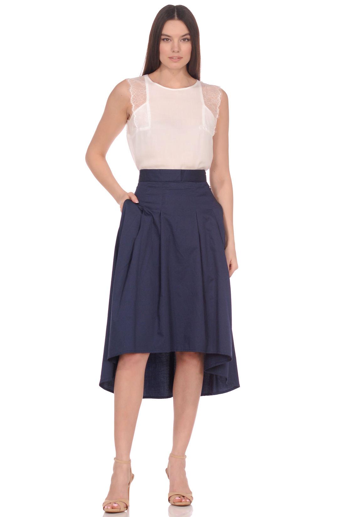 

юбка BAON B479021 M DARK NAVY 4690291875966