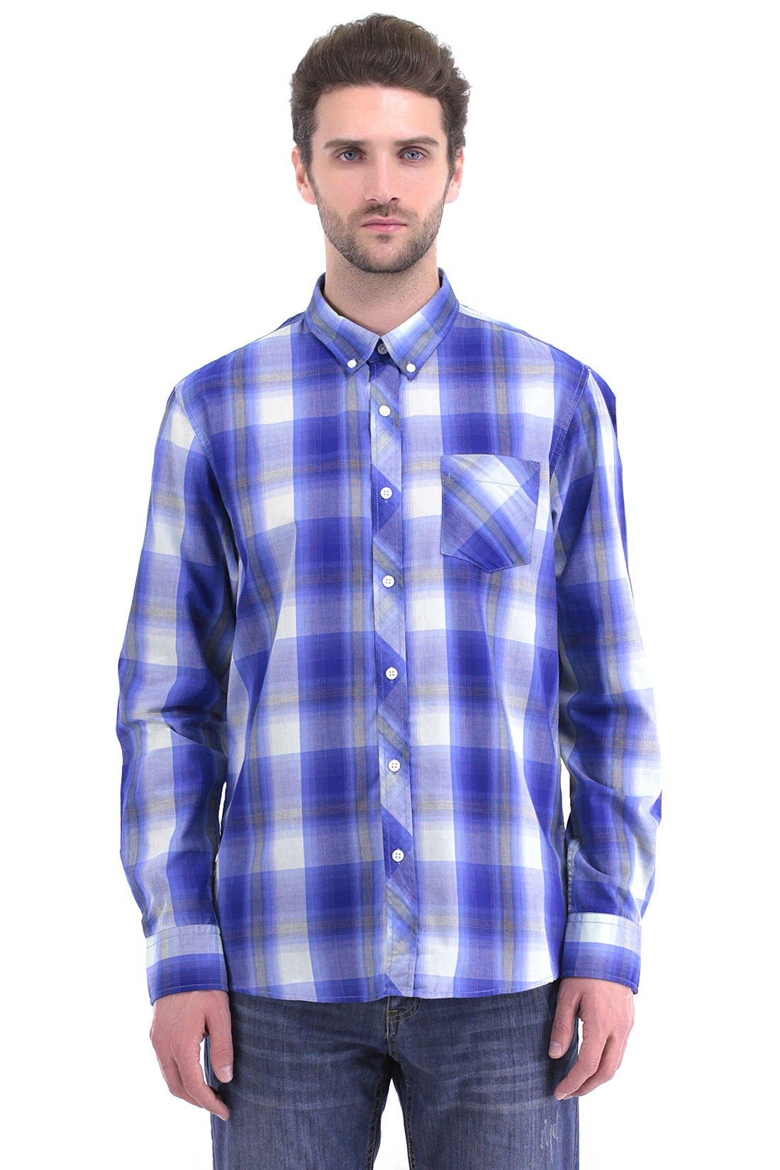 

рубашка BAON B676019 XL COBALT CHECKED 4690291354768