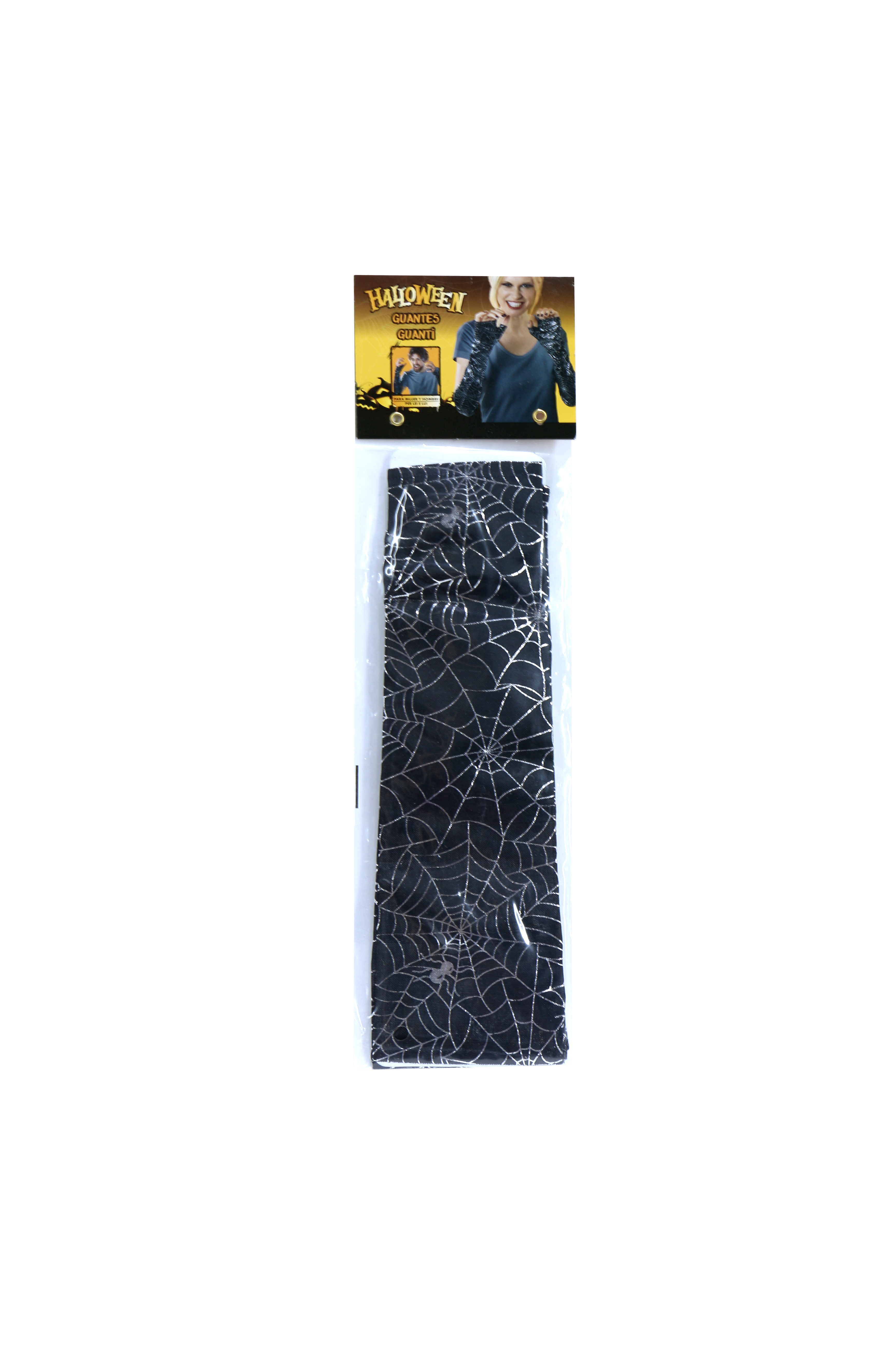 

Перчатки HALLOWEEN one size черный-серебристый K10-550018