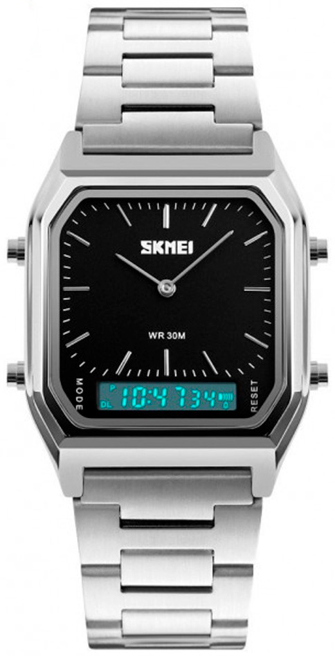

Мужские часы Skmei 1220BOXSIBK Silver Black BOX