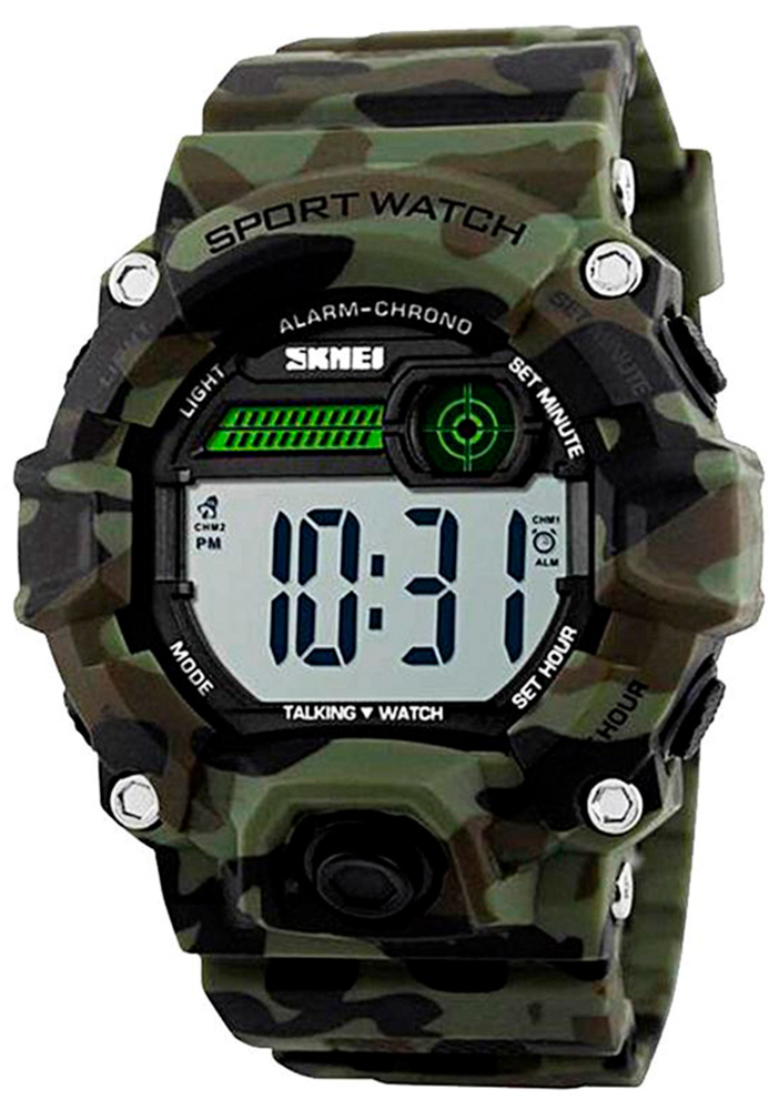 

Мужские часы Skmei 1162BOXCMGN Camouflage Green BOX
