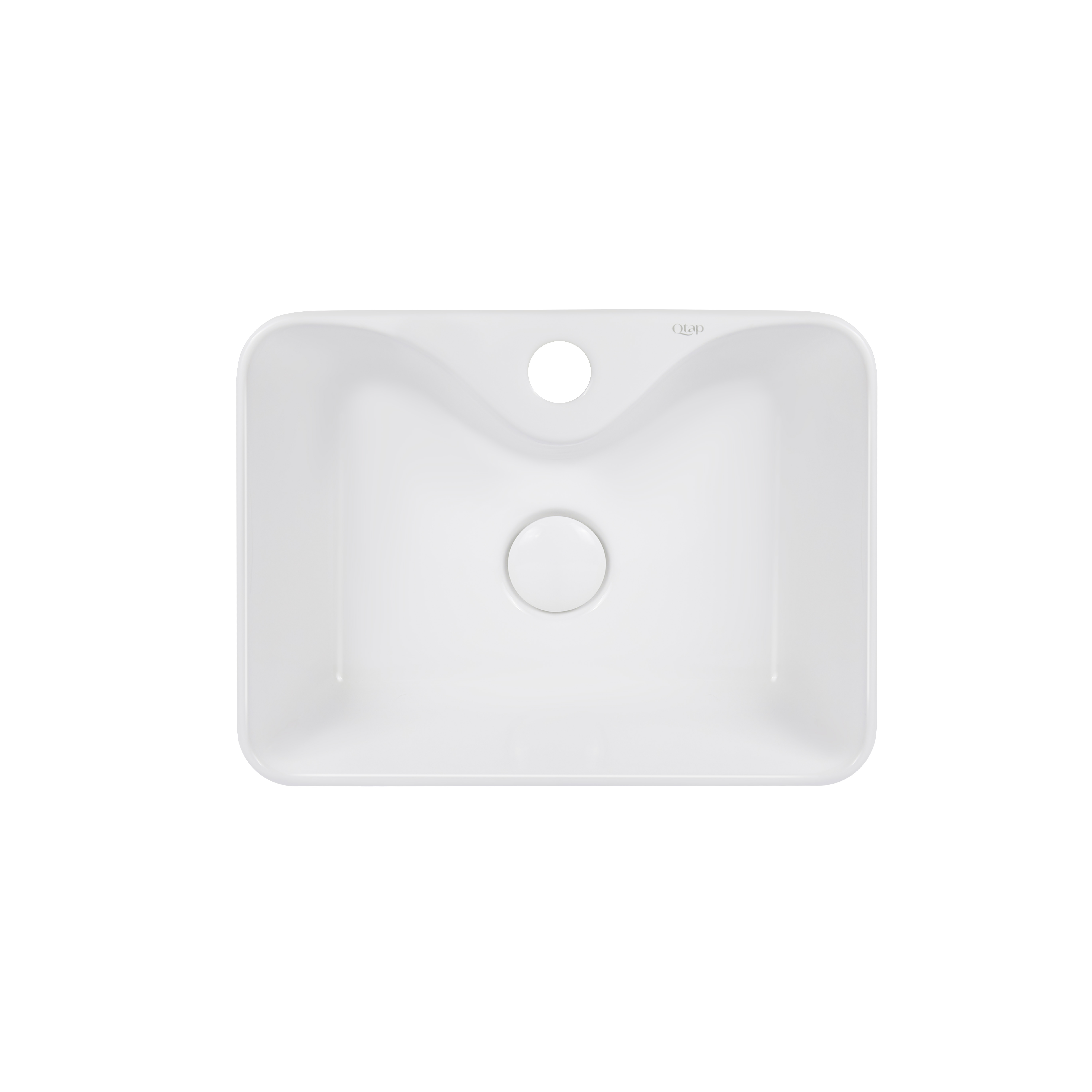 

Раковина-чаша Qtap Crow 400х300х140 White с донным клапаном QT05117040JW