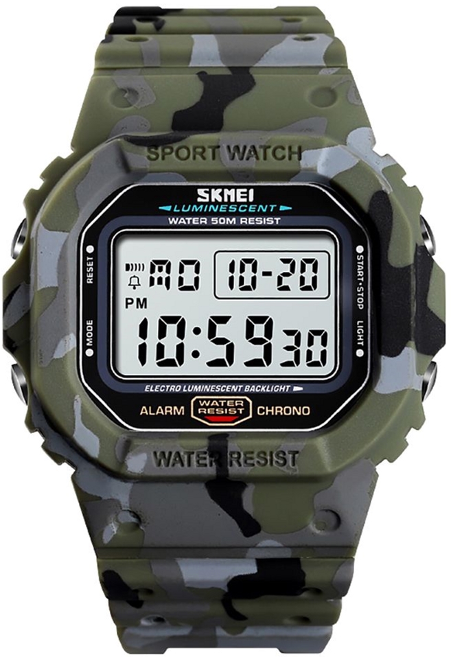 

Мужские часы Skmei 1471BOXGC Green Camouflage BOX