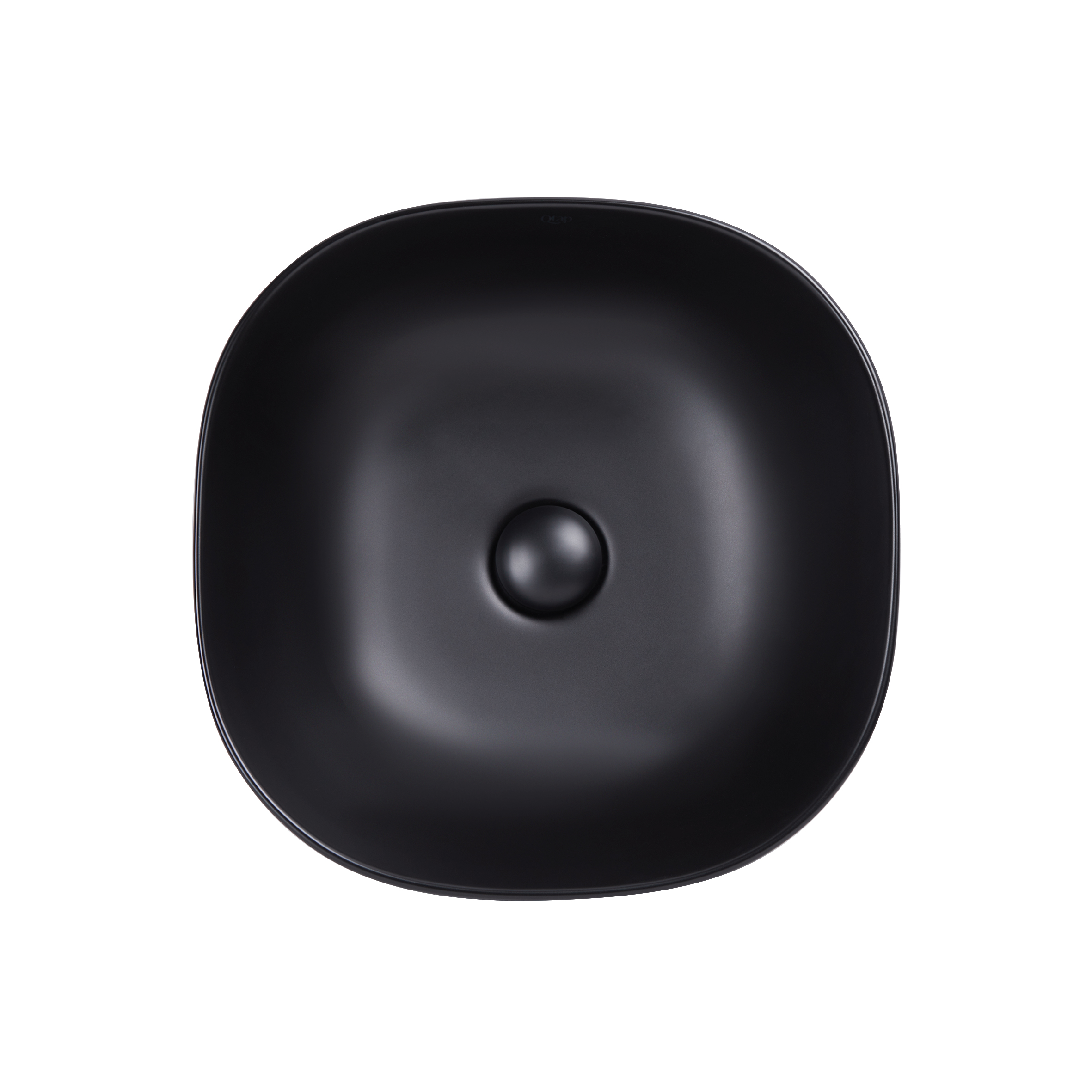 

Раковина-чаша Qtap Kolibri 410x410x150 Matt black с донным клапаном QT10112144MBMB
