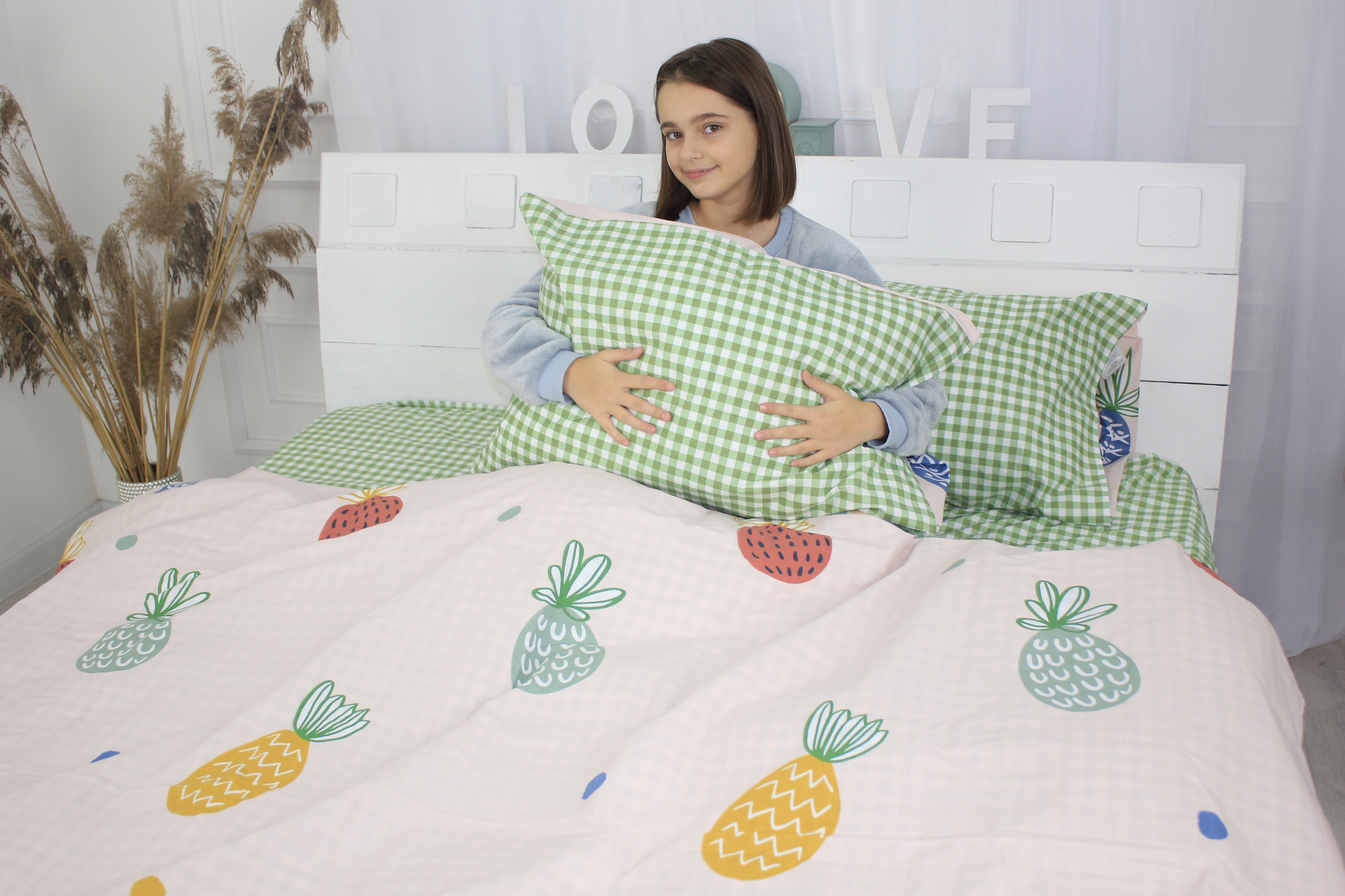 

Пододеяльник MirSon Ranforce Elite 17-0414 Pineapple 110 х 140 см