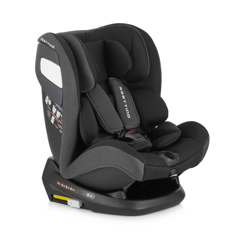 

Автокресло Sesttino Route Темно-серый/Черный группа 0+/1/2/3 (0-36 кг) с системой ISOFIX + ремень TopTether