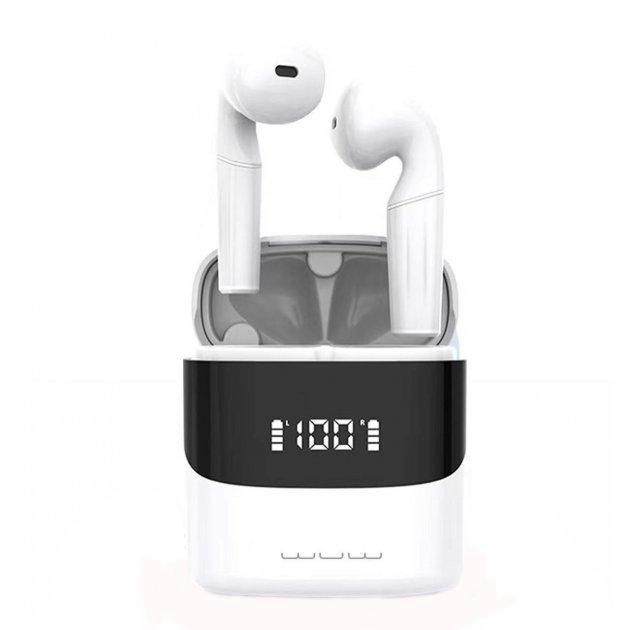

Беспроводные наушники блютус с микрофоном в кейсе WUW R130 Белый