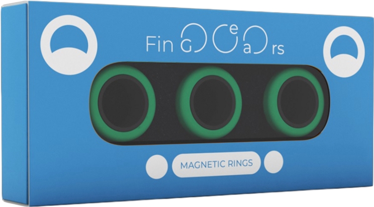 

Магнитные кольца FinGears Magnetic Rings Sets Size L Green-Black (FG380LGRBLK)