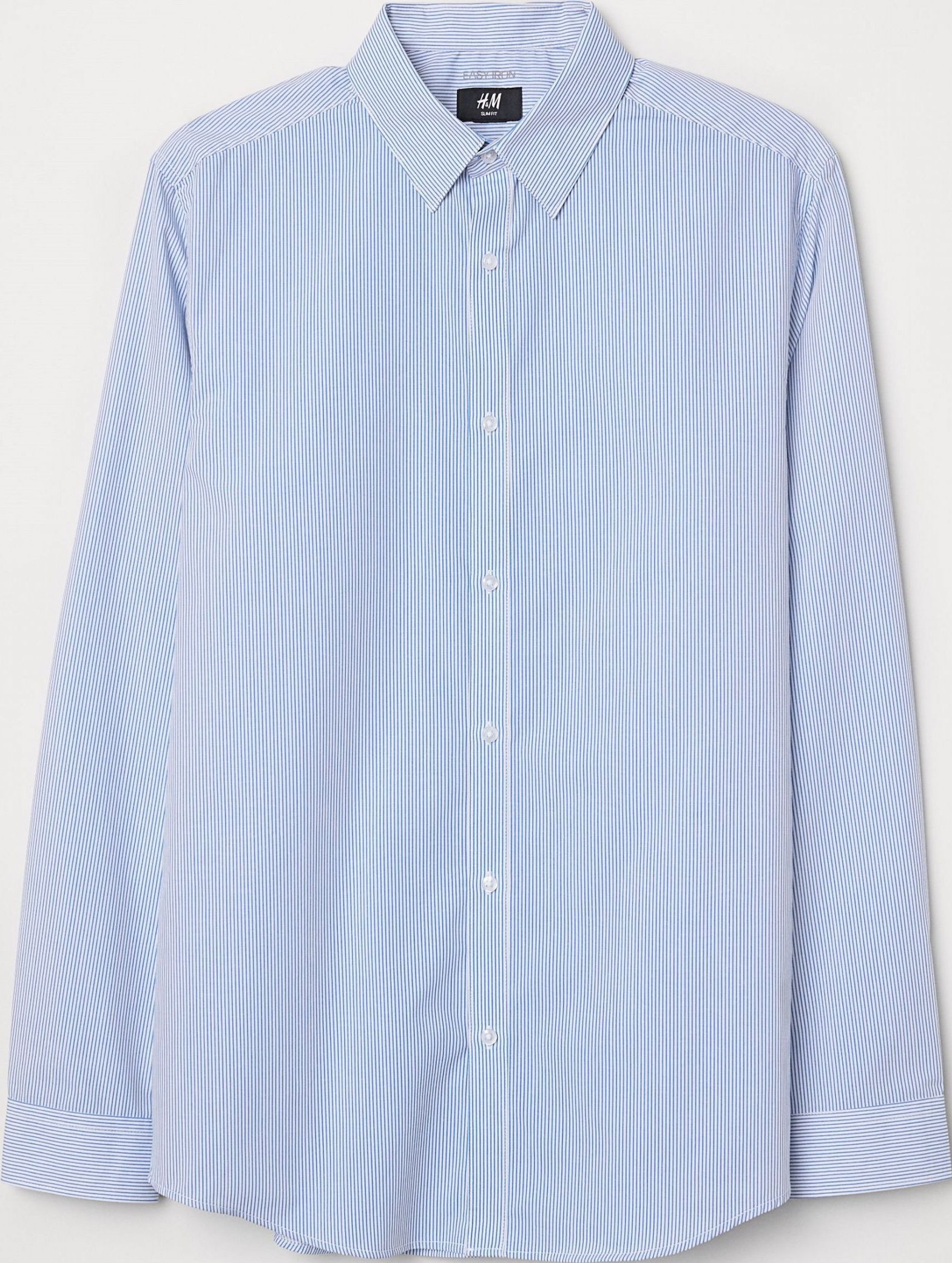 

Рубашка H&M 5016167 M Синяя с белым