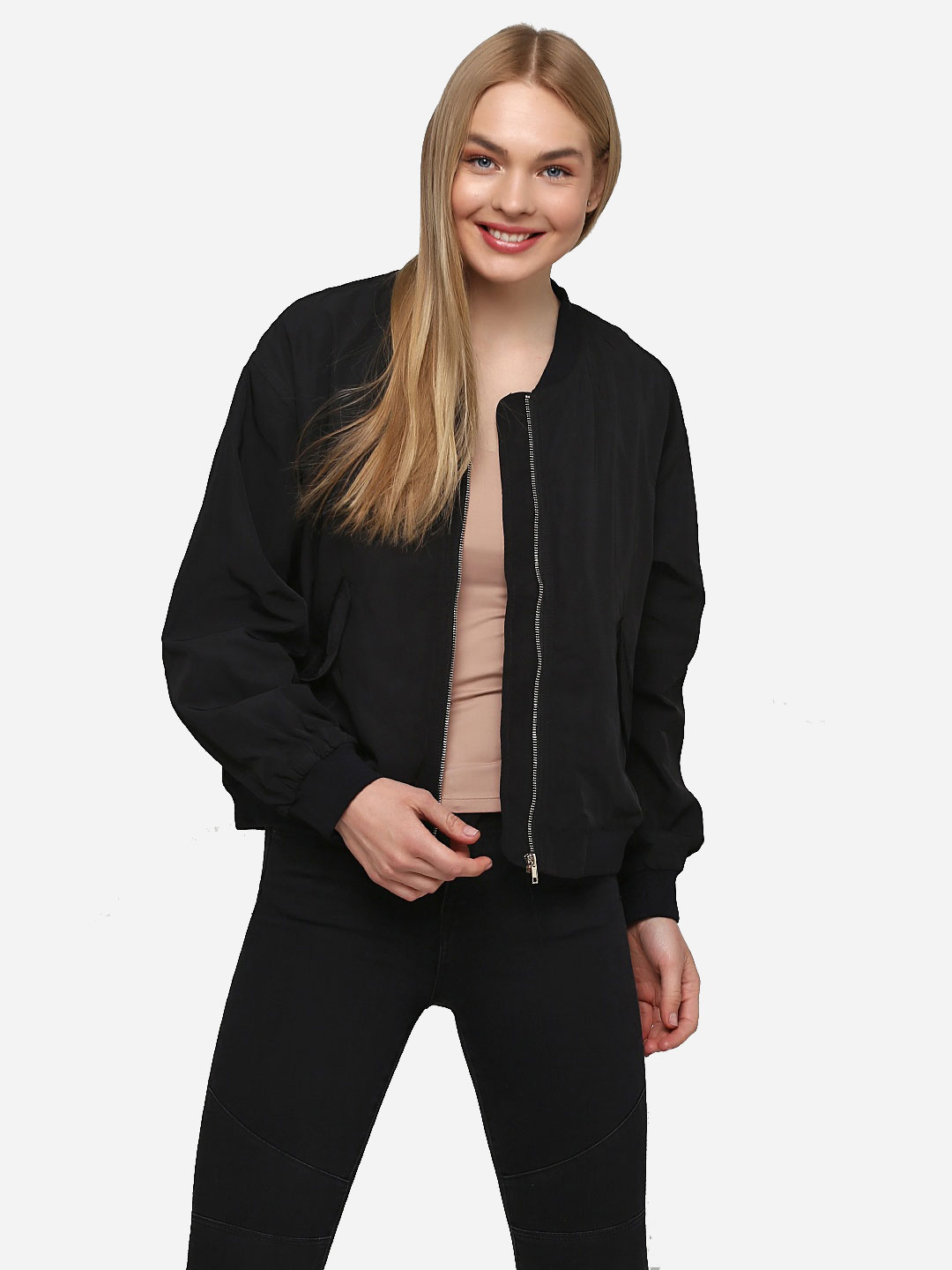 

Бомбер Monki 3889384  Черный, Бомбер Monki 3889384 M Черный