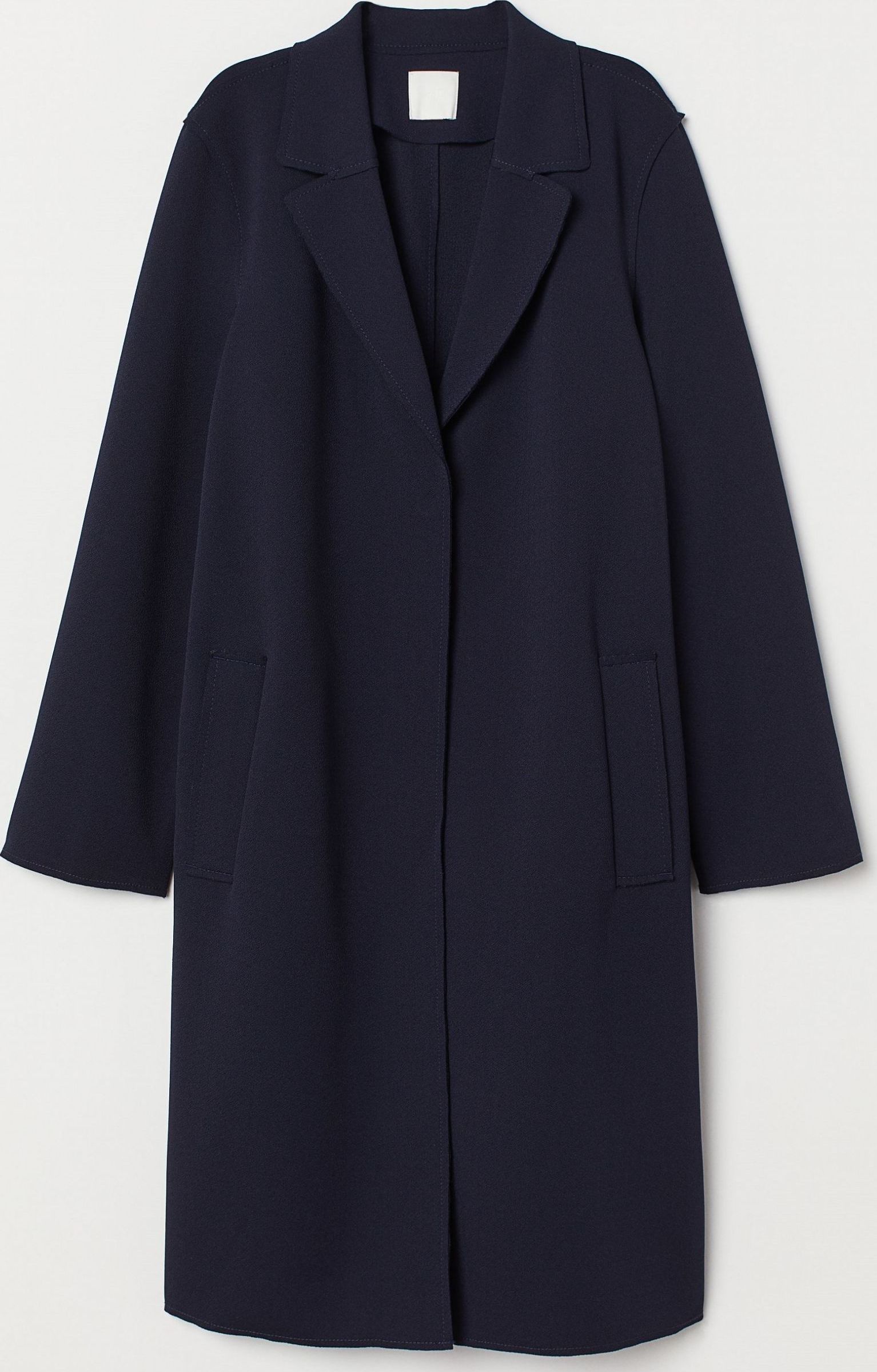

Пальто H&M 7462689  Темно-синее, Пальто H&M 7462689 40 Темно-синее
