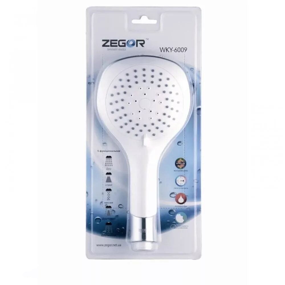 

Душова лійка в блістері Zegor WKY-6009 5-режимів