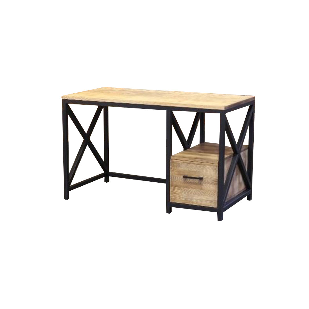 

Стол офисный loft DOMROM из натурального дерева