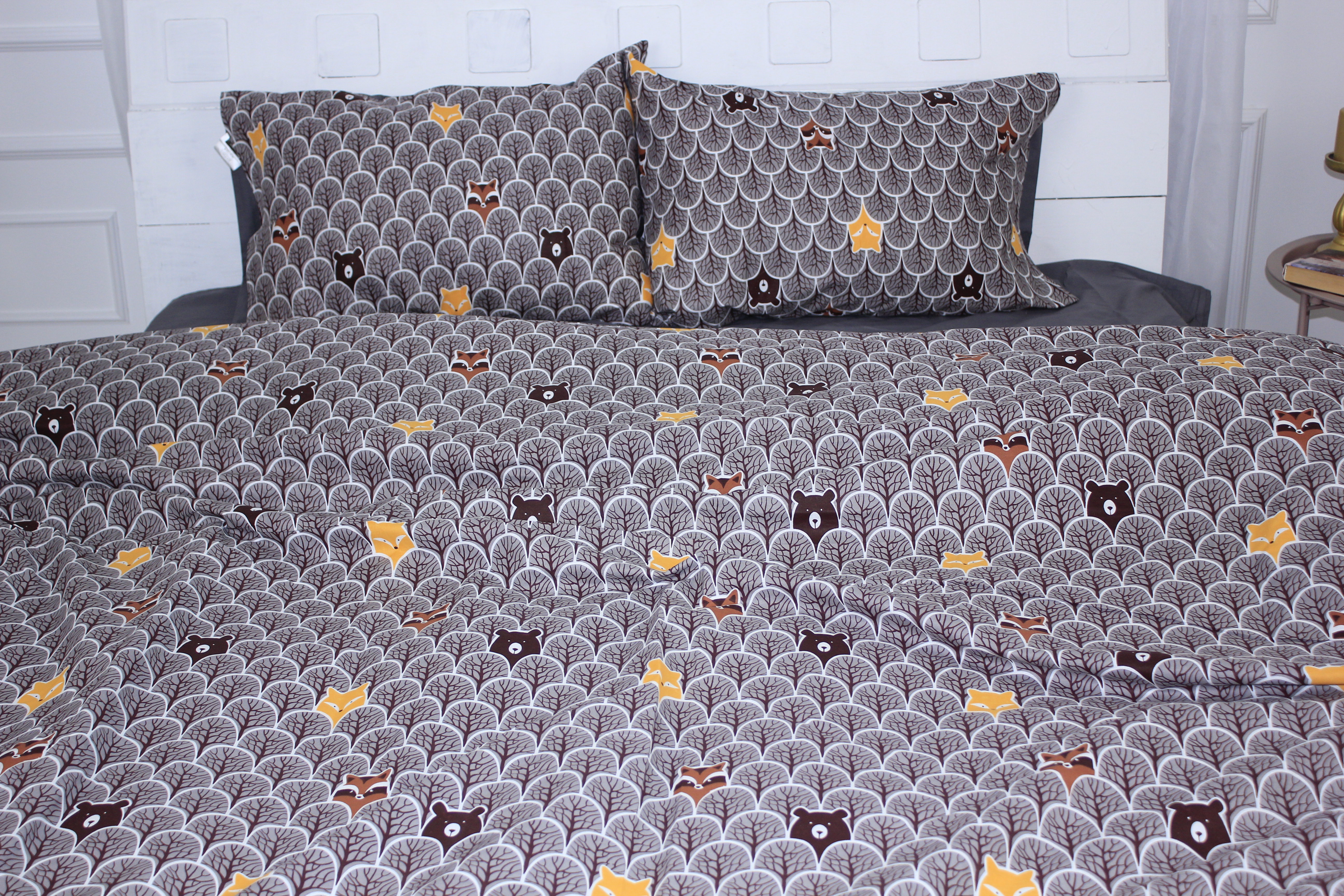 

Пододеяльник MirSon Ranforce Elite 17-0526 Fabulous forest grey 220x240 см