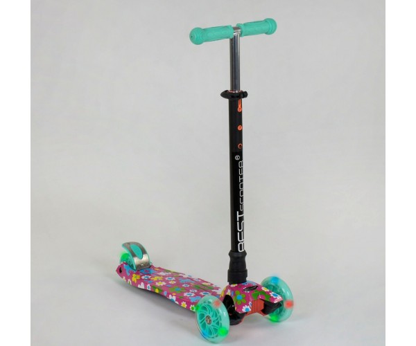 

Самокат Best Scooter Maxi Graffiti 1343 New бирюзовый