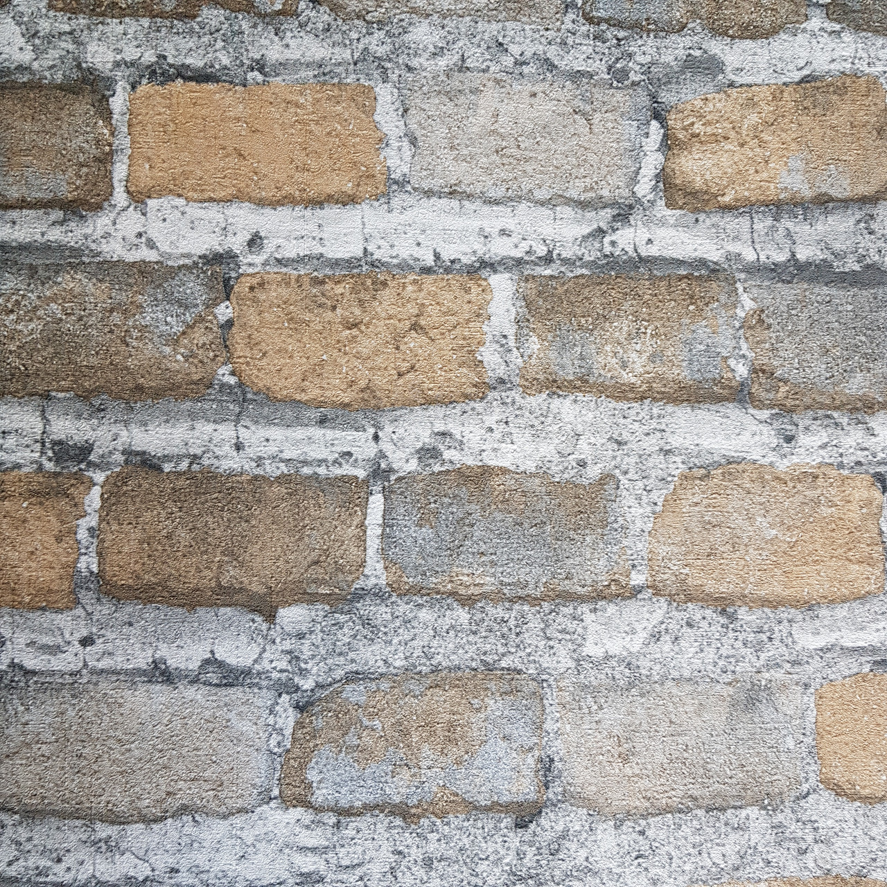 

Обои виниловые на флизелине Rasch Factory 0.53х10,05 под кирпич серый коричневый кирпичный 428056