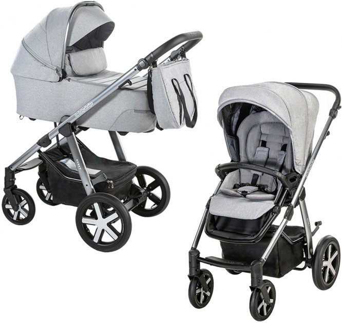 

Коляска Baby Design HUSKY XL 207 SILVER GRAY