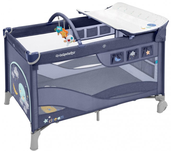 

Манеж-кроватка Baby Design Dream new 03 blue (292668)