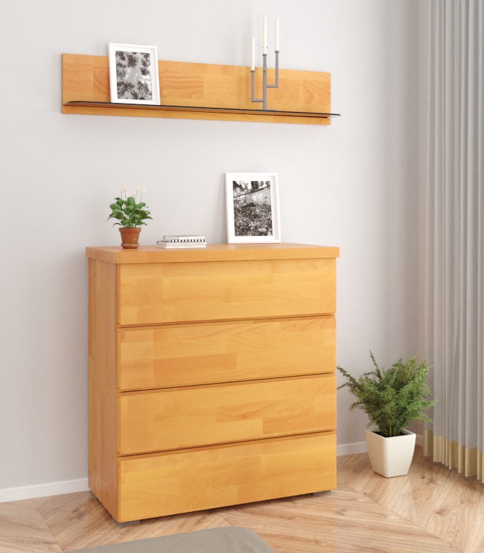 

Комод 4Ш из натурального дерева сосна Регина Ольха Арбор Древ