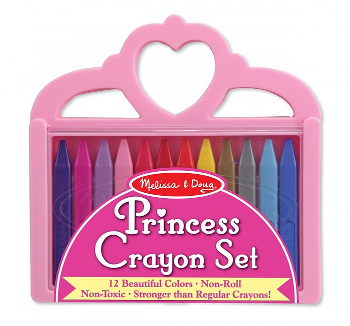 

Набор полимерных мелков Принцесса 12 шт Princess Crayon Set Melissa & Doug