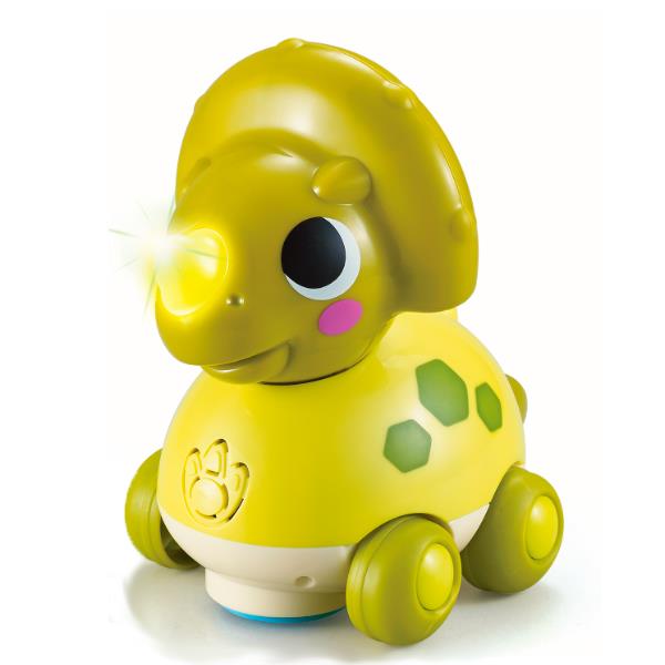 

Каталка Hola Toys Трицератопс с мелодиями и звуковыми эффектами пластик зеленый AFK 6110B