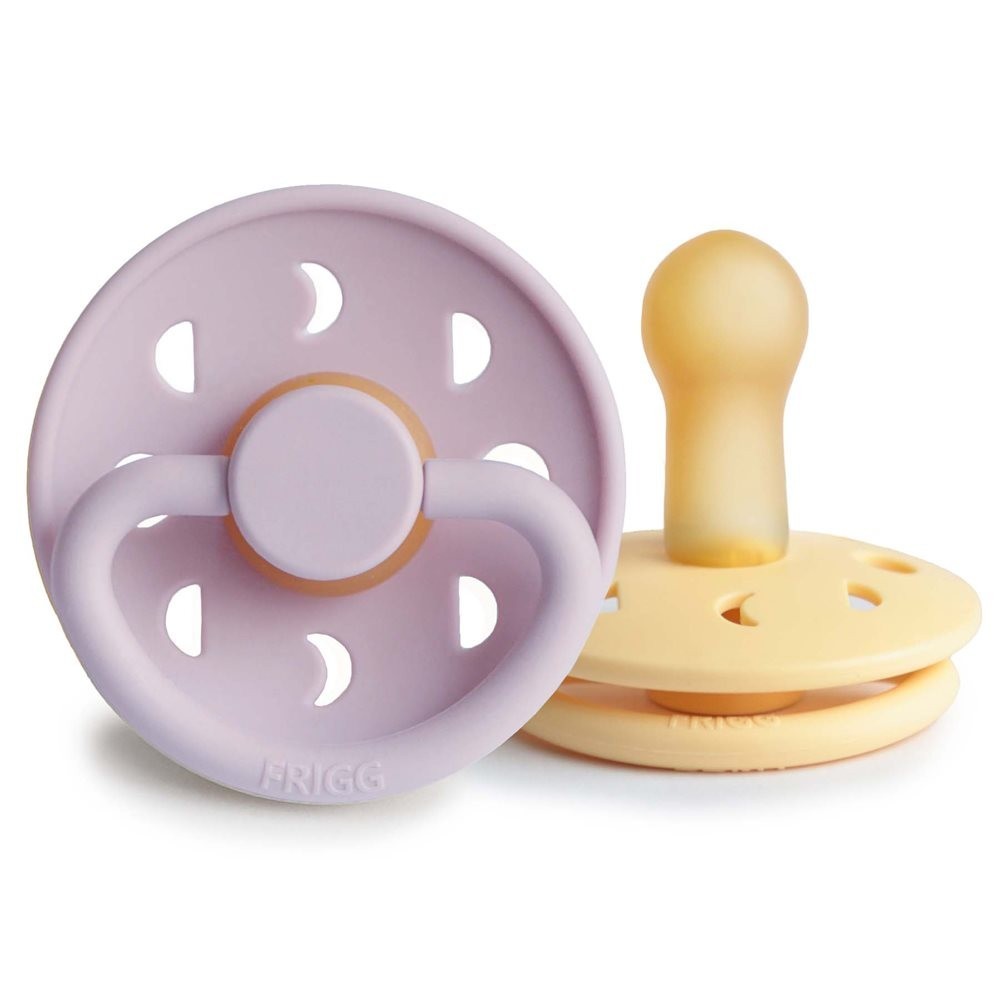 

Пустышка FRIGG Moon Latex Pale Daffodil+Lilac 6-18 мес. (2шт.)