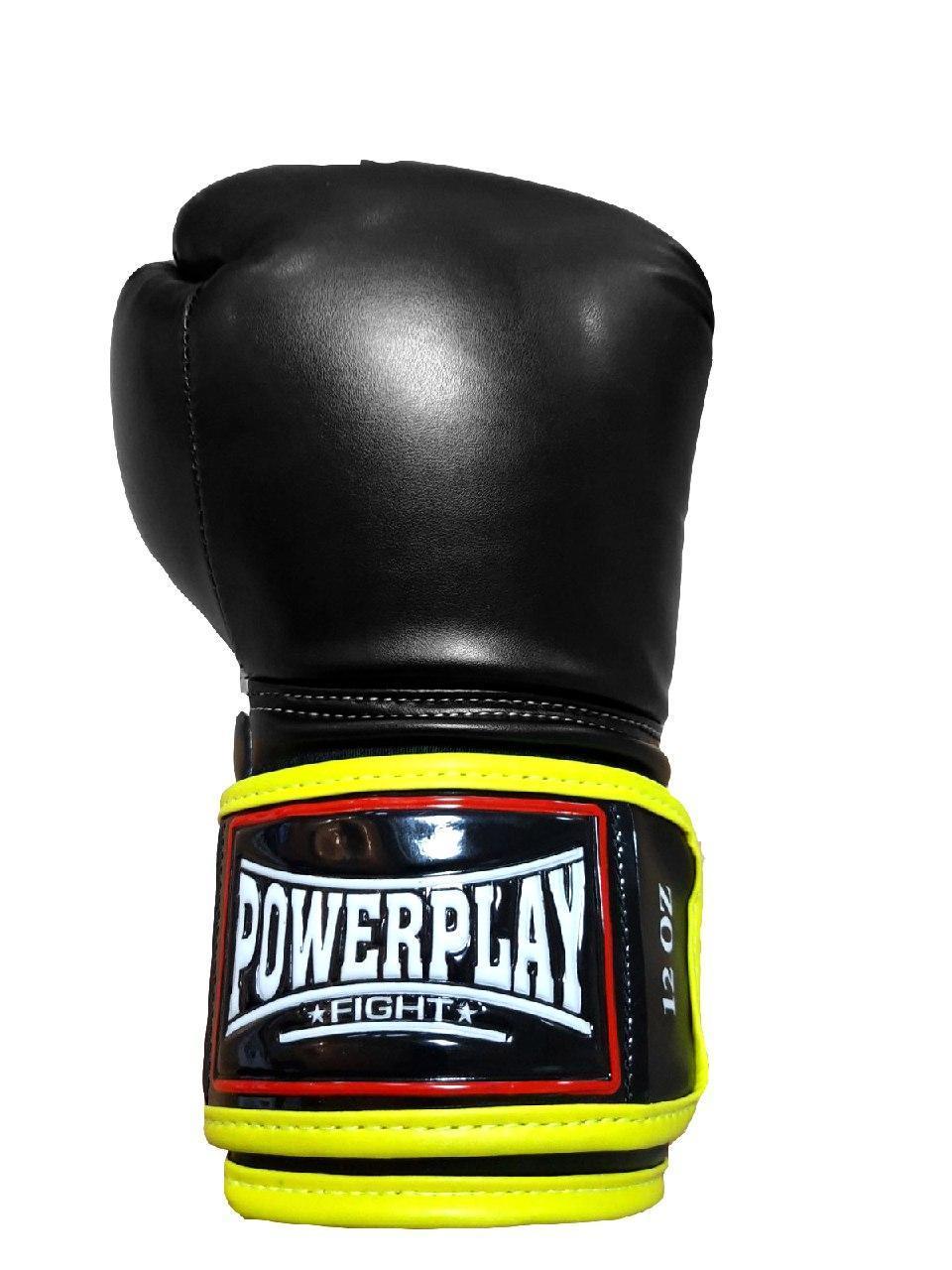

Боксерські рукавиці PowerPlay 3074 чорні 12 унцій