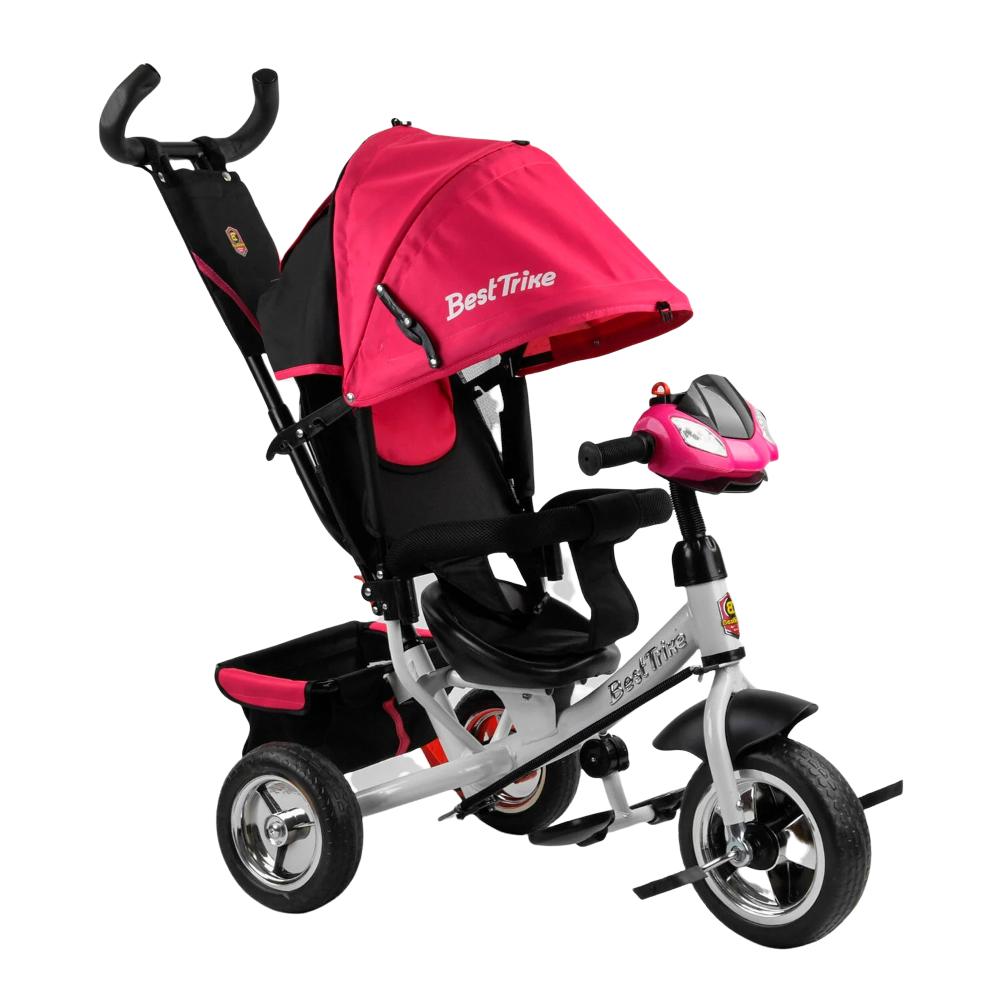 

Трехколесный велосипед с родительской ручкой Best Trike от 18 месяцев Розовый