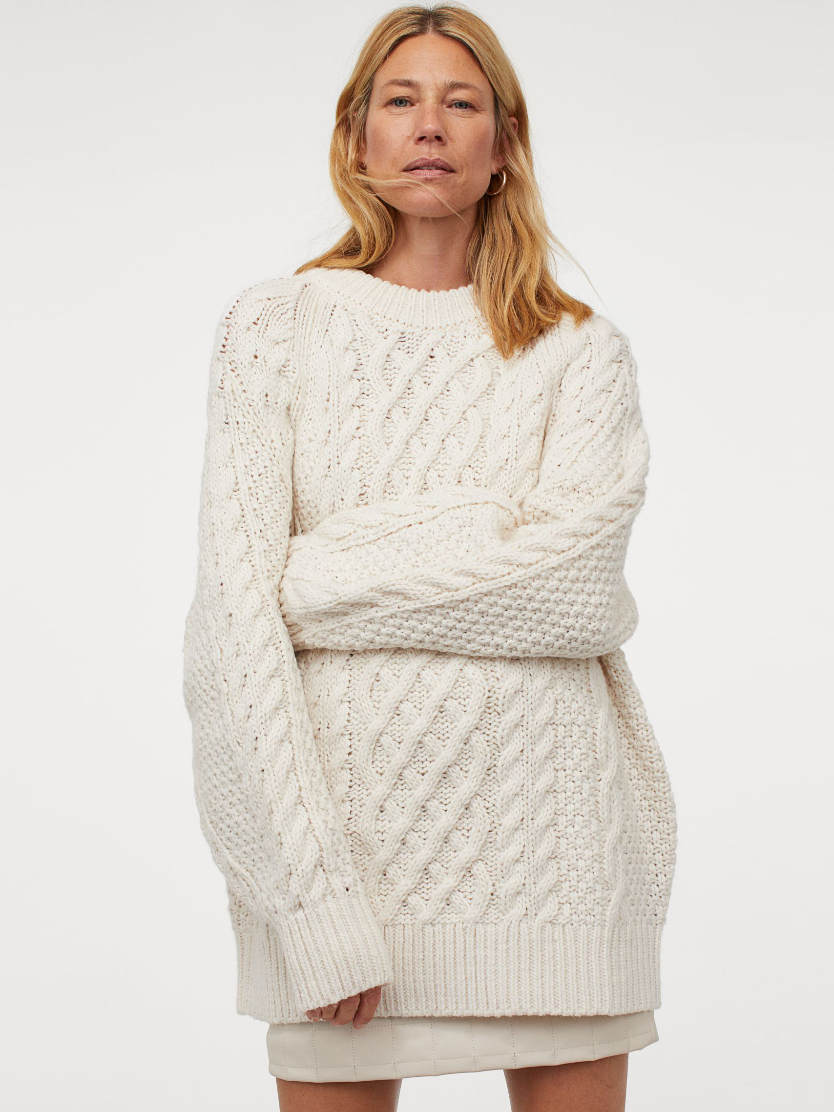 

Свитер H&M 2612-9063522 L Молочный