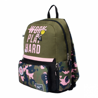 

Рюкзак школьный Yes Т-82 Smiley World Military girl (558287)