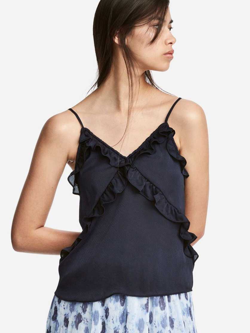 

Топ H&M 472065b50  Темно-синий, Топ H&M 472065b50 34 Темно-синий