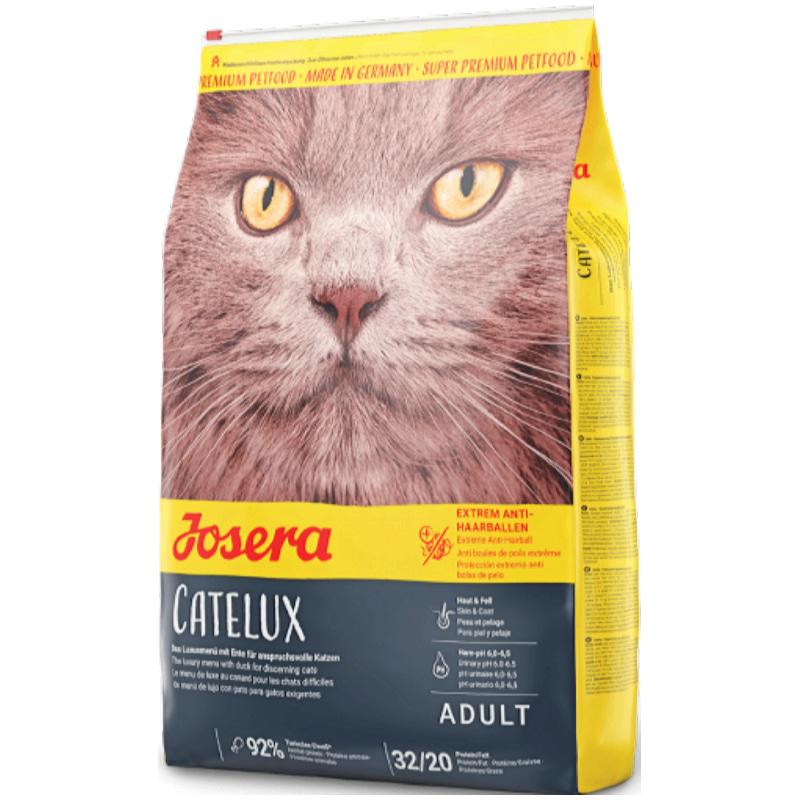 

Сухой корм для взрослых кошек Josera Catelux 10 кг утка и картофель ()