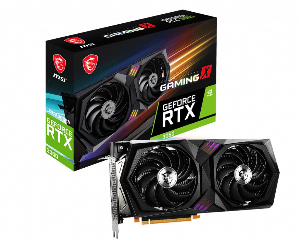 

Видеокарта MSI GeForce RTX 3060 GAMING X 12GB GDDR6 (LHR)